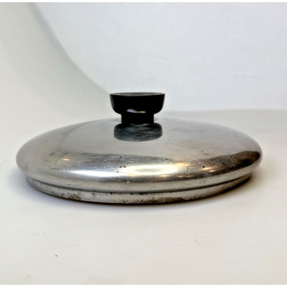 Vintage Revere Ware Replacement Lid 7" Inner Diameter Stainless Steel EUC
